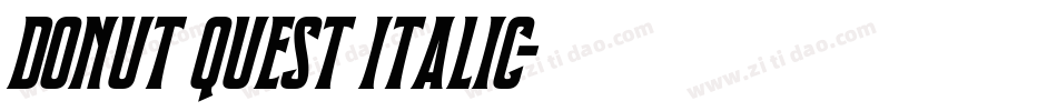 Donut Quest Italic字体转换